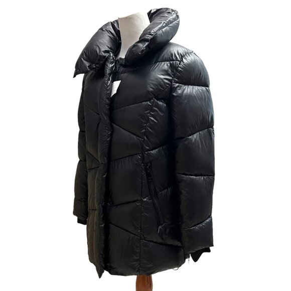 $320 NWT Calvin Klein Sorona Aura Black Puffer Jacket Women's Size S Small NWT - Picture 12 of 14